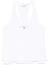 Elisabetta Franchi Logo-print Tank Top In Beige