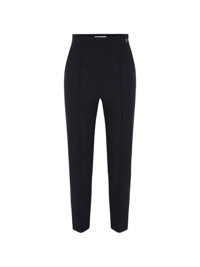 Elisabetta Franchi Straight-leg Suit Trousers In Black