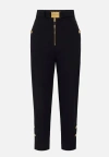 Elisabetta Franchi Black Technical Sailing Pants In Black