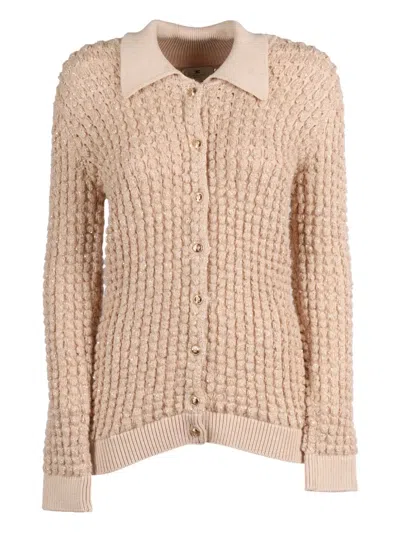 Elisabetta Franchi Womens Knitted Sweater In Neutral