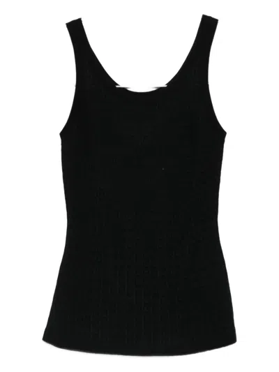 ELISABETTA FRANCHI TEXTURED TANK TOP