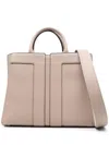Elisabetta Franchi Textured Tote Bag In Neutrals