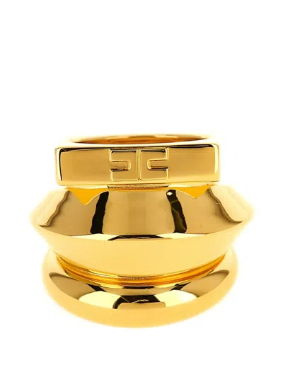 Elisabetta Franchi Three Band Ring Jewelry Gold