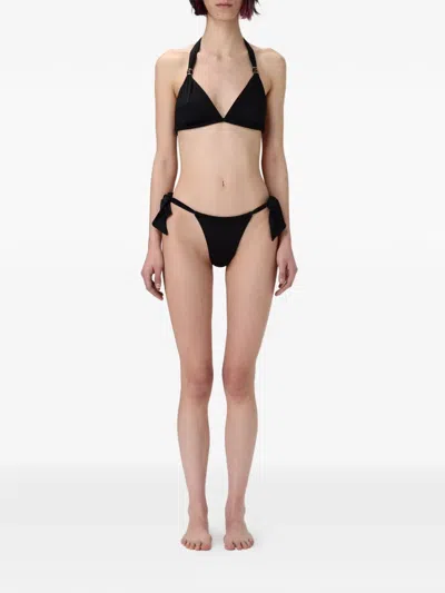 Elisabetta Franchi Tie-detail Bikini In Black