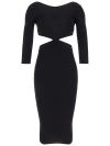 Elisabetta Franchi Knit Dress In Black