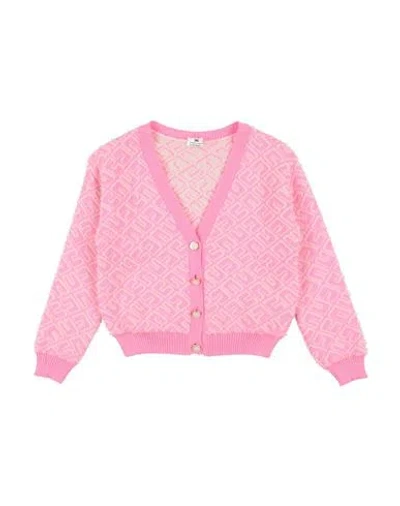 Elisabetta Franchi Babies'  Toddler Girl Cardigan Pink Size 5 Polyamide