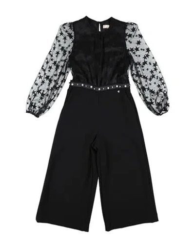 Elisabetta Franchi Babies'  Toddler Girl Jumpsuit Black Size 6 Polyester, Viscose, Elastane, Polyamide
