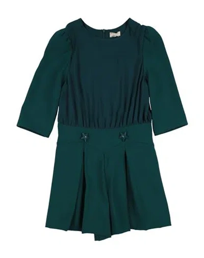 Elisabetta Franchi Babies'  Woman Jumpsuit Deep Jade Size 6 Polyester In Green