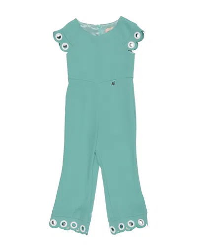 Elisabetta Franchi Toddler Girl Jumpsuit Turquoise Size 6 Polyester In Blue