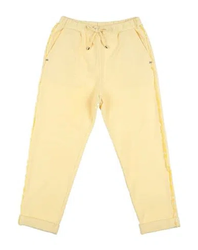 Elisabetta Franchi Babies'  Toddler Girl Pants Yellow Size 6 Cotton, Elastane