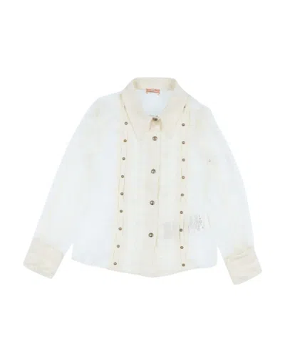 Elisabetta Franchi Babies' Shirts In Beige