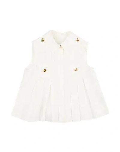 Elisabetta Franchi Babies'  Toddler Girl Shirt White Size 4 Cotton