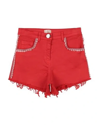 Elisabetta Franchi Babies'  Toddler Girl Shorts & Bermuda Shorts Red Size 6 Cotton, Elastane