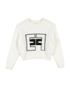 Elisabetta Franchi Toddler Girl Sweater Off White Size 3 Polyacrylic, Polyamide, Wool, Alpaca Wool,  In Off White