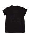 Elisabetta Franchi Toddler Girl T-shirt Black Size 6 Cotton, Elastane, Polyester In Black