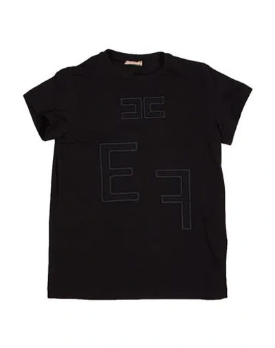 Elisabetta Franchi Babies'  Toddler Girl T-shirt Black Size 6 Cotton, Elastane, Polyester