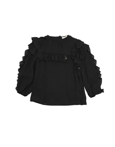 Elisabetta Franchi Babies' Blouses In Black