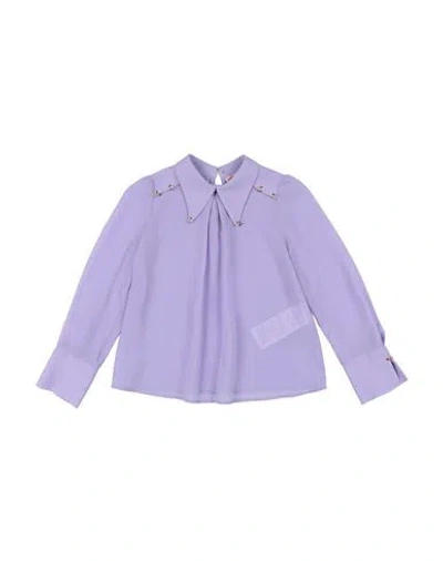 Elisabetta Franchi Babies'  Toddler Girl Top Lilac Size 6 Polyester In Purple