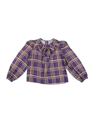 Elisabetta Franchi Babies'  Toddler Girl Blouse Purple Size 6 Polyester