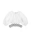 Elisabetta Franchi Toddler Girl Top White Size 4 Cotton, Elastane In White