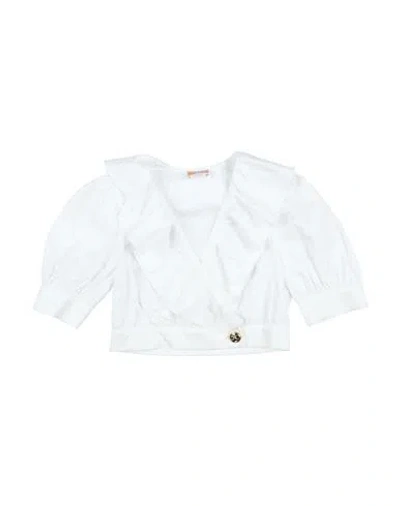 Elisabetta Franchi Toddler Girl Top White Size 6 Cotton In White