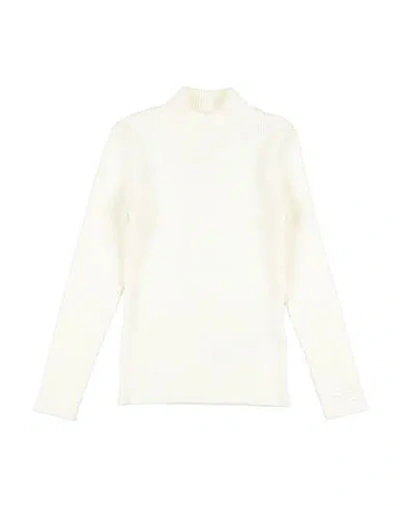 Elisabetta Franchi Babies'  Toddler Girl Turtleneck Ivory Size 5 Viscose, Polyester, Polyamide In Neutral