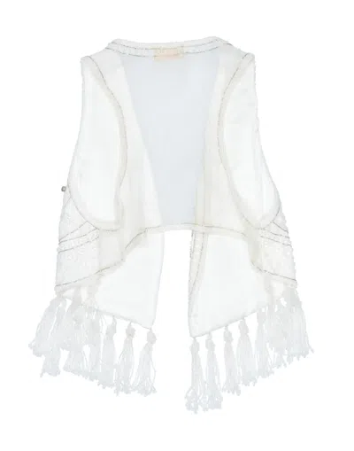 Elisabetta Franchi Babies'  Wrap Cardigans In White