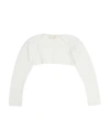 Elisabetta Franchi Toddler Girl Wrap Cardigans White Size 6 Viscose, Polyacrylic, Polyester In White