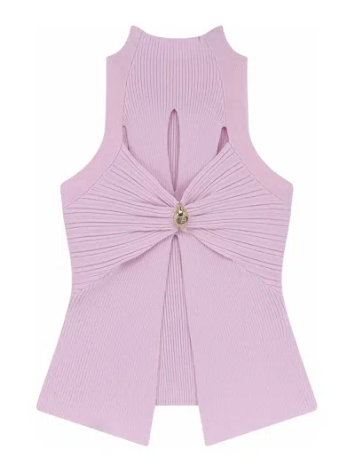 Elisabetta Franchi T-shirt  And Pink Pole