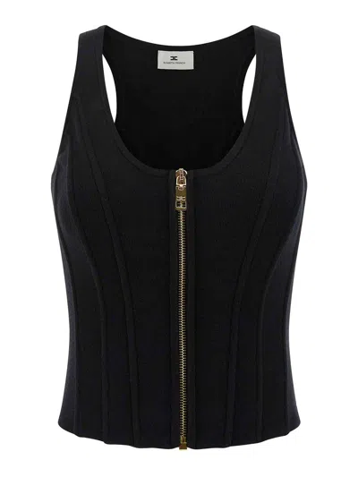 ELISABETTA FRANCHI TOP - NEGRO