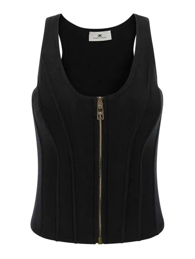 ELISABETTA FRANCHI TOP - NEGRO
