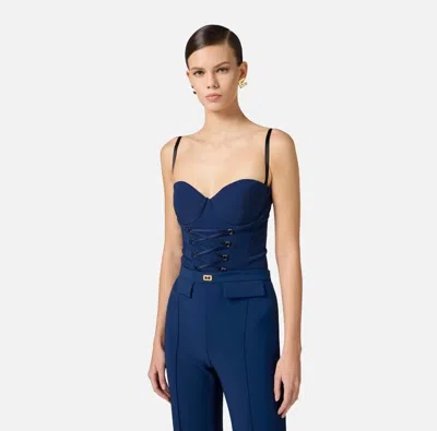 Elisabetta Franchi Top And Body Women  Bo02551e2 Dc8 In Blue