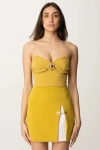 Elisabetta Franchi Top And Body Women  To01851e2 Dc6 In Gold