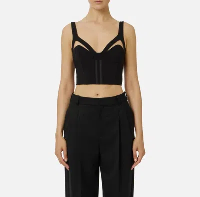 Elisabetta Franchi Top And Body Women  To03856e2 110 In Black
