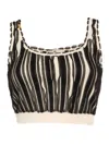 Elisabetta Franchi Tricot Top In Black