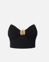 Elisabetta Franchi Tube Top Vest In Black