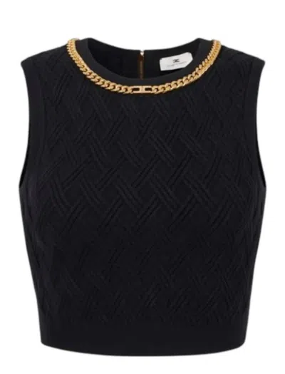 Elisabetta Franchi Top In Black