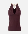 Elisabetta Franchi Top Merlot In Burgundy
