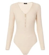 Elisabetta Franchi Logo-jacquard Bodysuit In Neutral