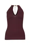 Elisabetta Franchi Top In Burgundy