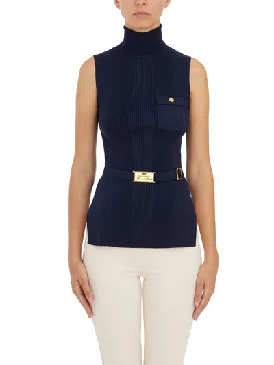 ELISABETTA FRANCHI ELISABETTA FRANCHI TOP DOLCEVITA A COSTINE