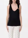 Elisabetta Franchi Top  Woman Color Black In Black
