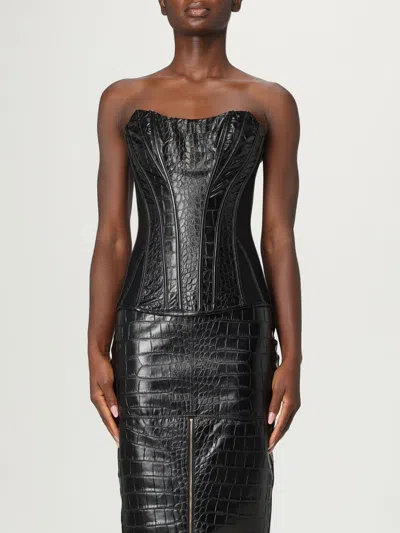 ELISABETTA FRANCHI TOP ELISABETTA FRANCHI WOMAN COLOR BLACK,H24756002