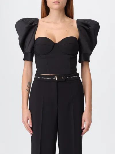 Elisabetta Franchi Top  Woman Color Black