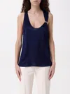 Elisabetta Franchi Top  Woman Color Blue In Blue