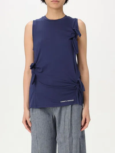 ELISABETTA FRANCHI TOP ELISABETTA FRANCHI WOMAN COLOR BLUE,G72589009