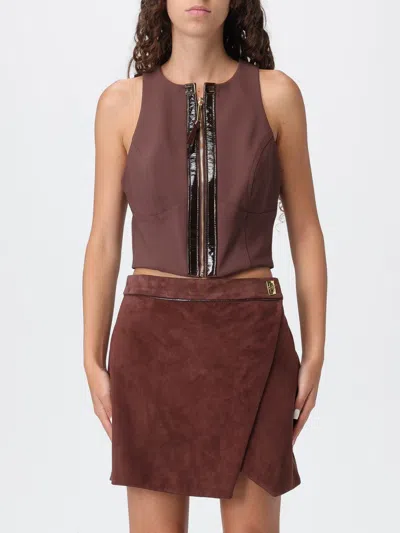 Elisabetta Franchi Top  Woman Color Brown
