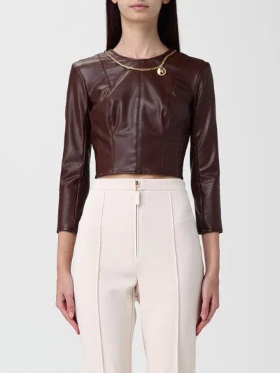 Elisabetta Franchi Top  Woman Color Brown
