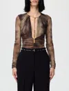 Elisabetta Franchi Top  Woman Color Brown