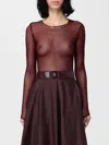Elisabetta Franchi Top  Woman Color Burgundy In Burgundy